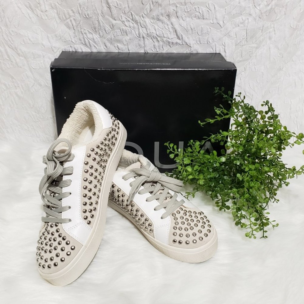 🔥AQUA Women's Tess Lace-Up Embellished Sneakers - White🔥